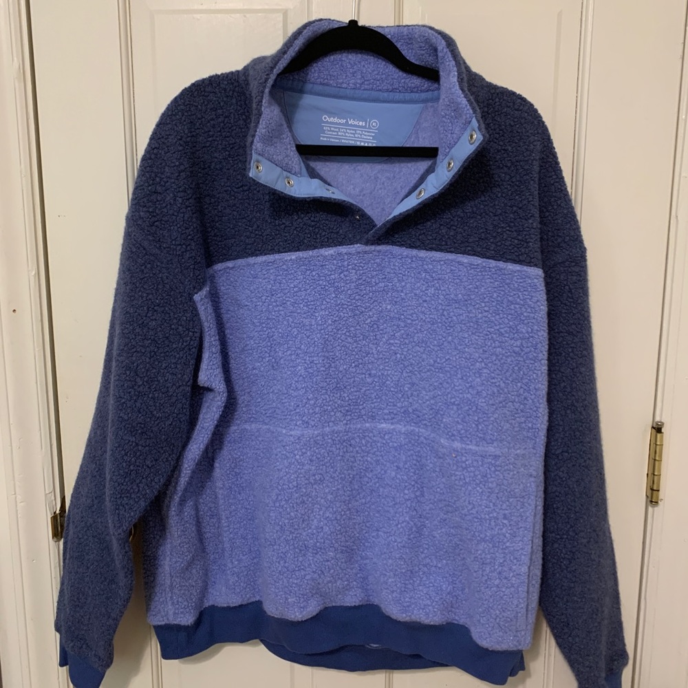 NWOT Outdoor Voices MegaFleece snap pullover